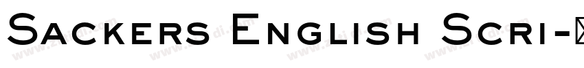 Sackers English Scri字体转换